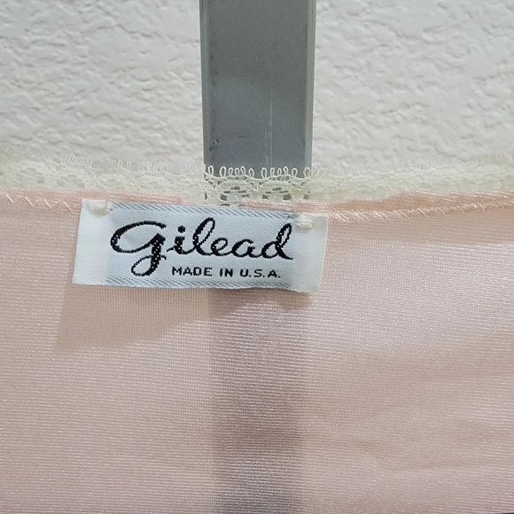 Vintage Gilead Blush Lace Robe - Picture 3 of 5